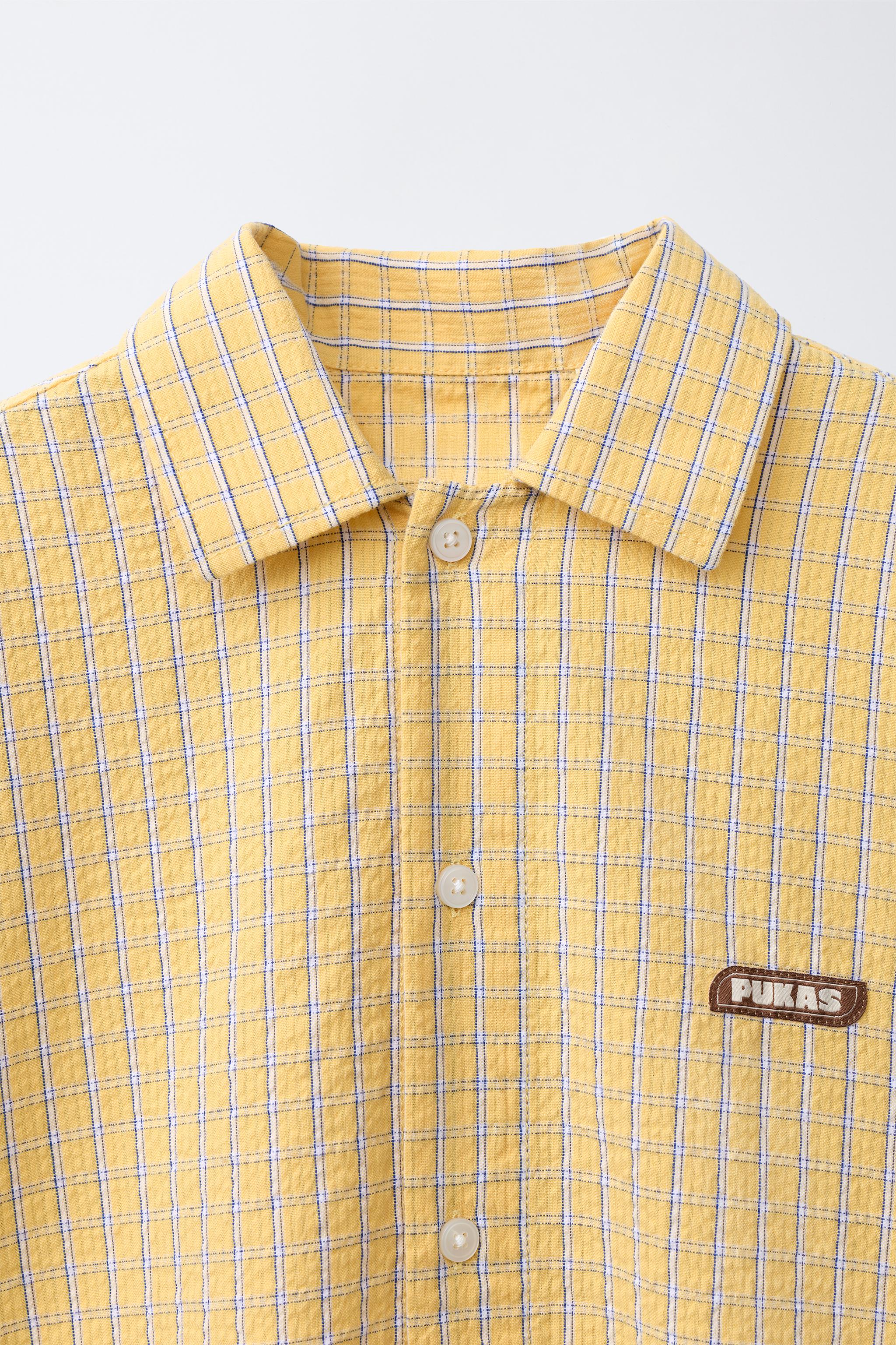PUKAS SURF PLAID PRINT SHIRT